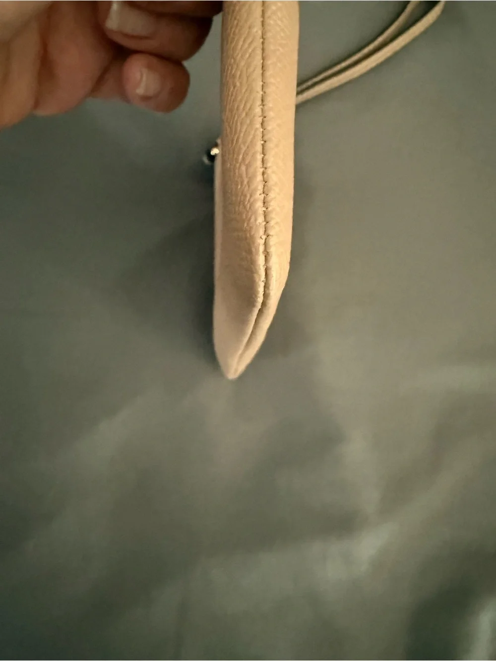Coach Tan Leather Wristlet Pouch